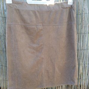 Max Studio Faux Tan Suede Stretch Pencil Skirt Women's S
